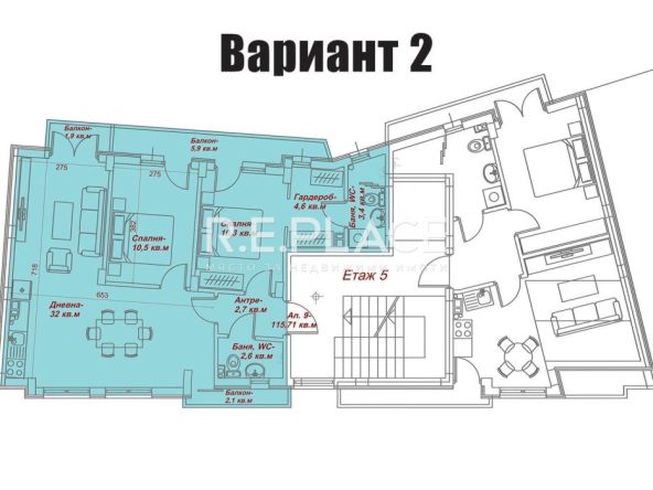 Продава тристаен апартамент в квартал Погреби, град Варна.