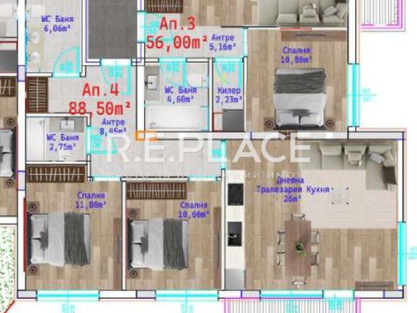 Продава тристаен апартамент - Виница, гр. Варна