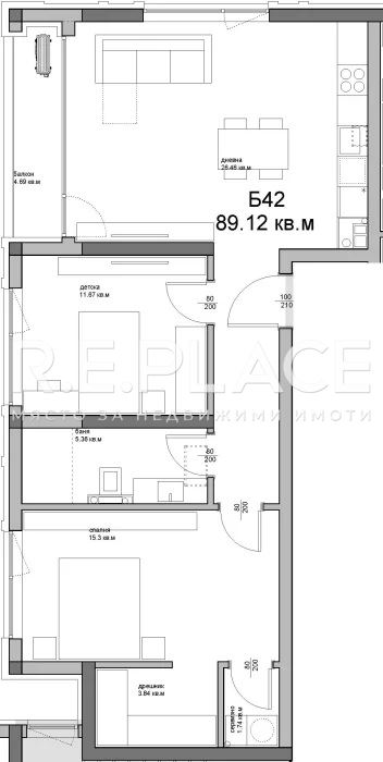 Продава тристаен в кв. Аспарухово, гр. Варна