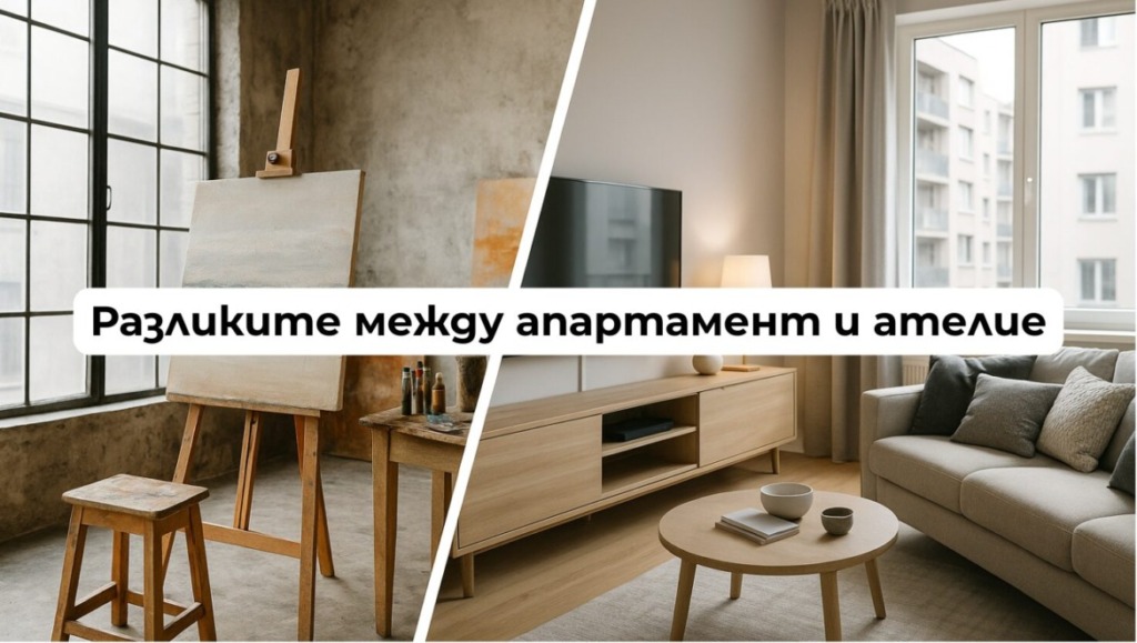 разликите между апартамент и ателие, какво трябва да знаете