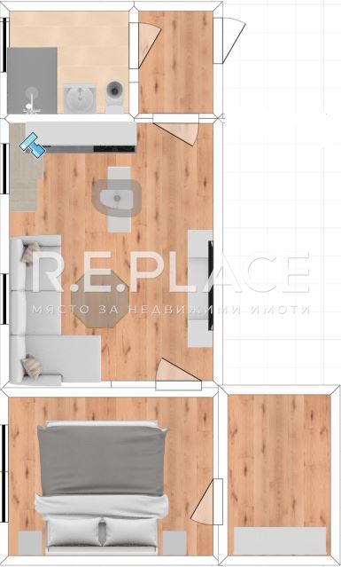 Продава двустаен апартамент, гр Варна, кв. Чайка