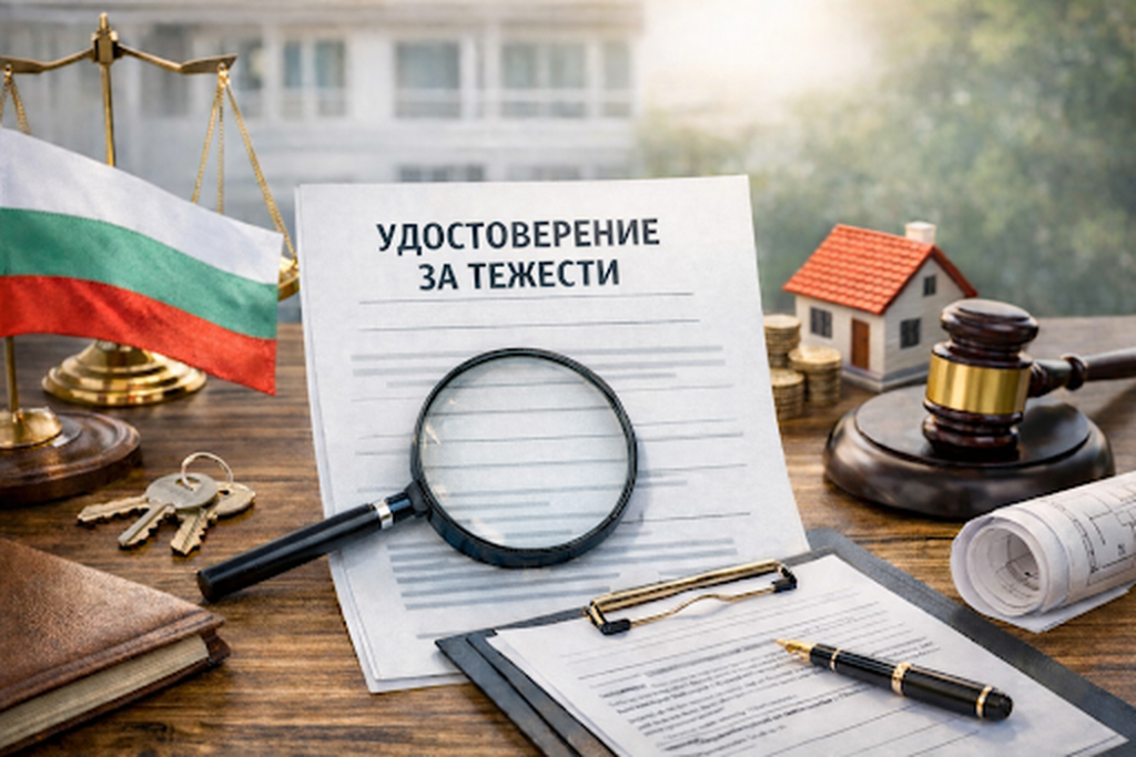 Удостоверение за тежести